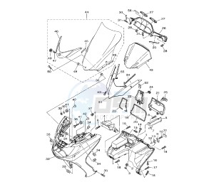 YP MAJESTY ABS 400 drawing FRONT BODY