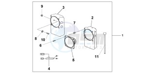 ST1300 drawing FR SPEAKER SET