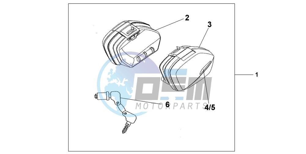 NARROW PANNIER SET