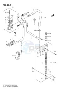 SFV650 (E3-E28) Gladius drawing REAR MASTER CYLINDER (SFV650AL0)