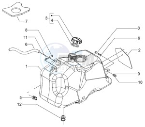 Beverly 500 (USA) USA drawing Fuel Tank