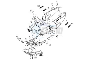 HUNTER - 50 cc drawing REAR BODY