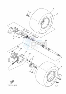 YFZ450R (BW2P) drawing REAR WHEEL