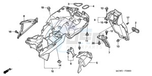 VFR8009 Europe Direct - (ED / MME) drawing REAR FENDER