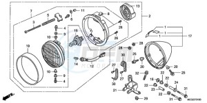 VT750C9 E / KMH drawing HEADLIGHT