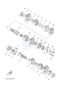 MT125A MT-125 ABS MT-125 ABS (BR35 BR35 BR35 BR35) drawing TRANSMISSION