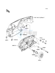 ER-6f ABS EX650B7F GB XX (EU ME A(FRICA) drawing Headlight(s)