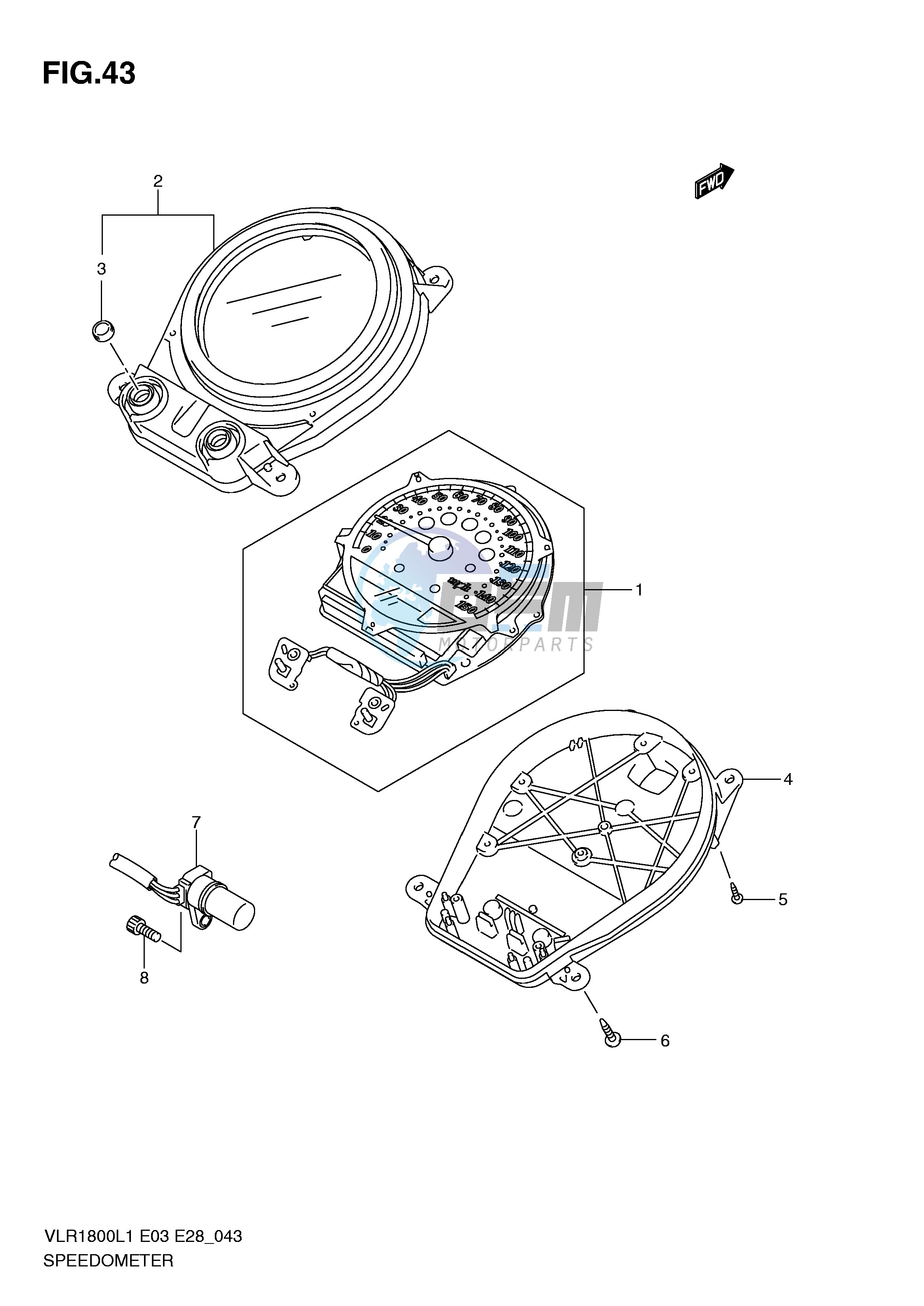 SPEEDOMETER (VLR1800L1 E33)