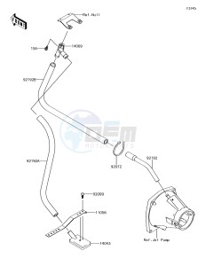 JET SKI ULTRA 310LX JT1500MGF EU drawing Bilge System