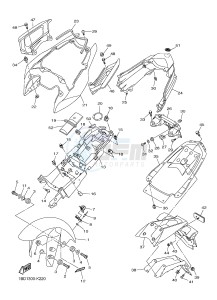 FZ8-SA FZ8 FAZER (ABS) 800 (1BD2) drawing FENDER