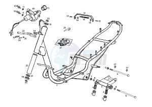 ATLANTIS O2 RED BULLET - 50 cc drawing FRAME-CENTRAL STAND