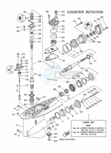 FL250BETX drawing PROPELLER-HOUSING-AND-TRANSMISSION-3