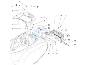 LX 150 4T 3V IE NOABS E3 (APAC) drawing Rear cover - Splash guard