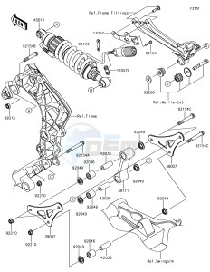 Z1000 ZR1000JHF XX (EU ME A(FRICA) drawing Suspension/Shock Absorber