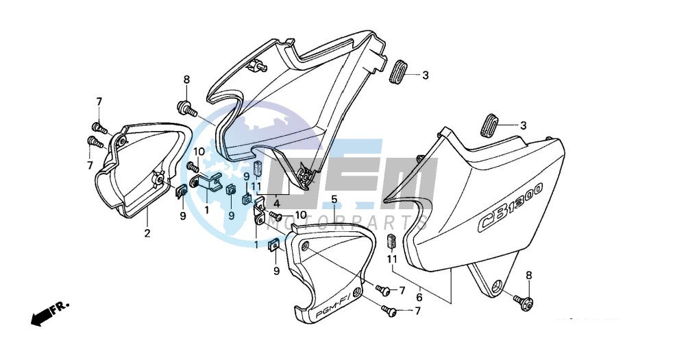 SIDE COVER (CB1300F/F1)