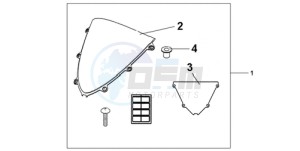 CBR1000RR9 Europe Direct - (ED / MME) drawing WINDSCREEN