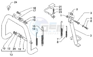 X9 180 Amalfi drawing Central stand