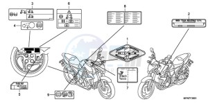 CB1000RAA E / ABS MPH drawing CAUTION LABEL(2)