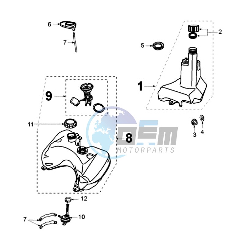 TANK AND FUEL PUMP