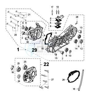 FIGHT LND FR drawing CRANKCASE