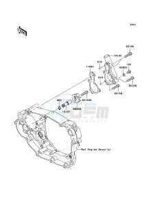 KLX450R KLX450A8F EU drawing Water Pump