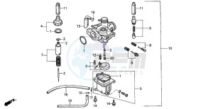 PK50S drawing CARBURETOR