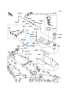 KFX700 KSV700-A2 EU drawing Fuel Tank