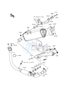 NINJA_250SL_ABS BX250BFF XX (EU ME A(FRICA) drawing Muffler(s)