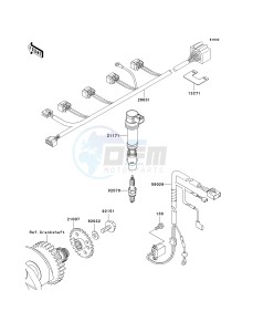 ZX 600 B [NINJA ZX-6RR] (K1) [NINJA ZX-6RR] drawing IGNITION SYSTEM