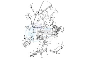 YZF R1 1000 drawing COWLING