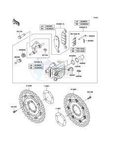 VERSYS KLE650CBF GB XX (EU ME A(FRICA) drawing Front Brake