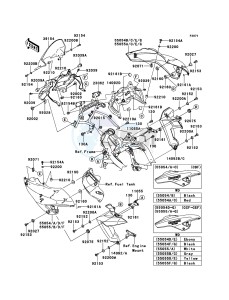 VERSYS KLE650CBF GB XX (EU ME A(FRICA) drawing Cowling