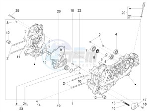 GTS 300 HPE 4T-4V IE ABS E4 (NAFTA) drawing Crankcase