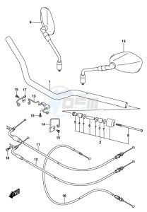 GSX-S1000 A drawing HANDLEBAR