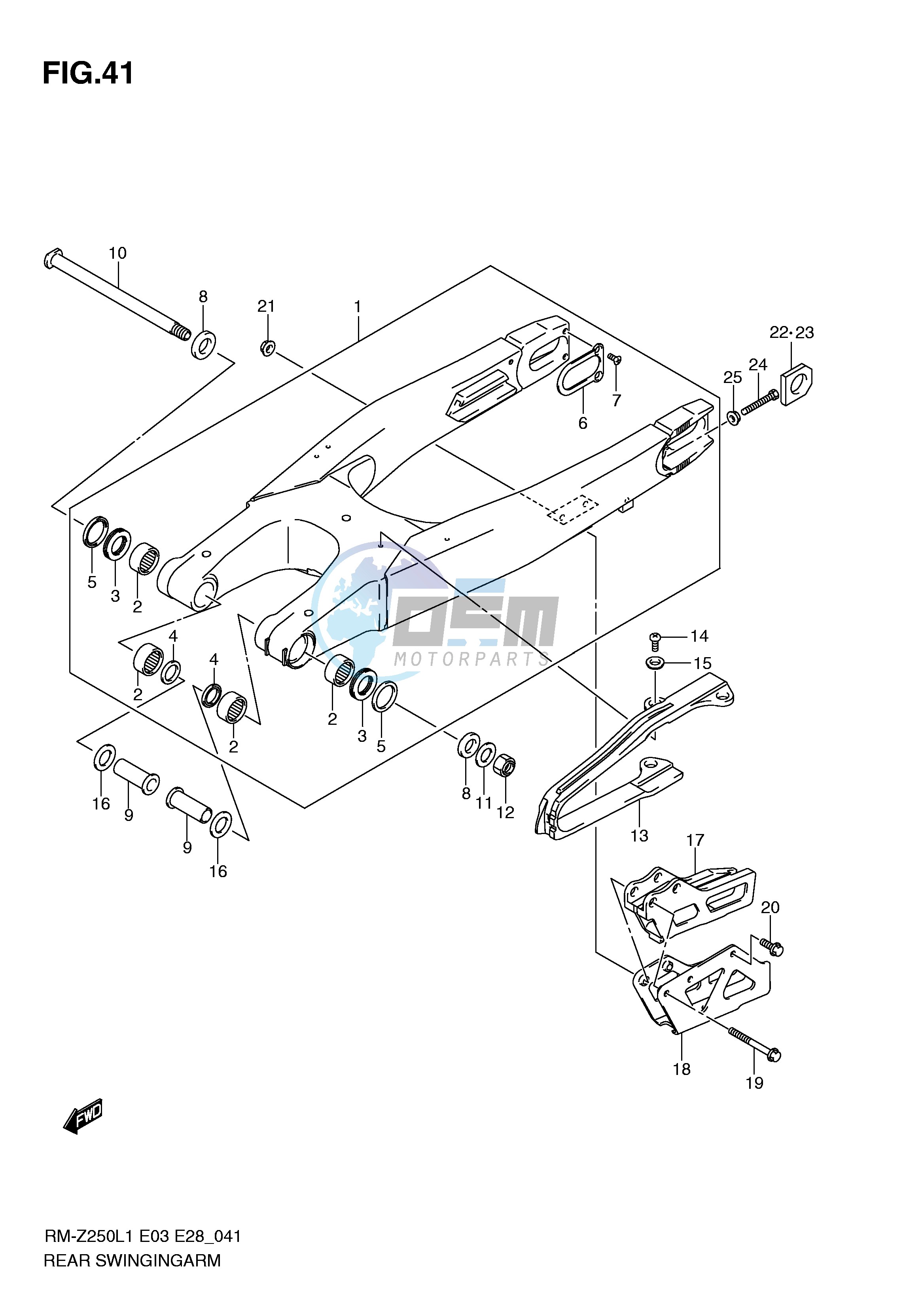 REAR SWINGING ARM