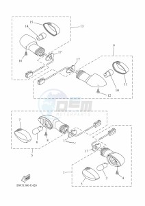 XTZ690D-B TENERE 700 (BEH4) drawing FLASHER LIGHT