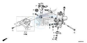 TRX500FA6F TRX500FA ED drawing STEERING SHAFT (EPS)