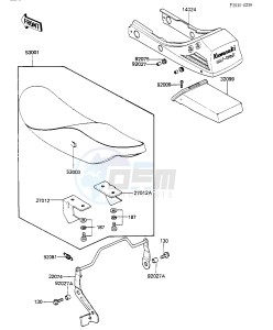 ZX 550 A [GPZ] (A1-A3) [GPZ] drawing SEAT