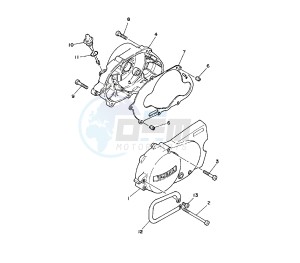 PW 80 drawing CRANKCASE COVER