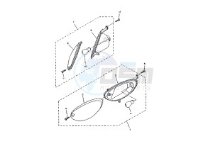 YP E MAJESTY 125 drawing FRONT FLASHER LIGHTS