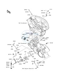 KVF 650 F [BRUTE FORCE 650 4X4I] (F6F-F9F ) F7F drawing OIL PUMP_OIL FILTER