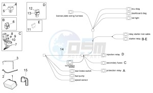 Tuono 1000 v4 R APRC ABS drawing Electrical system II