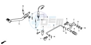 CBR125RW drawing PEDAL