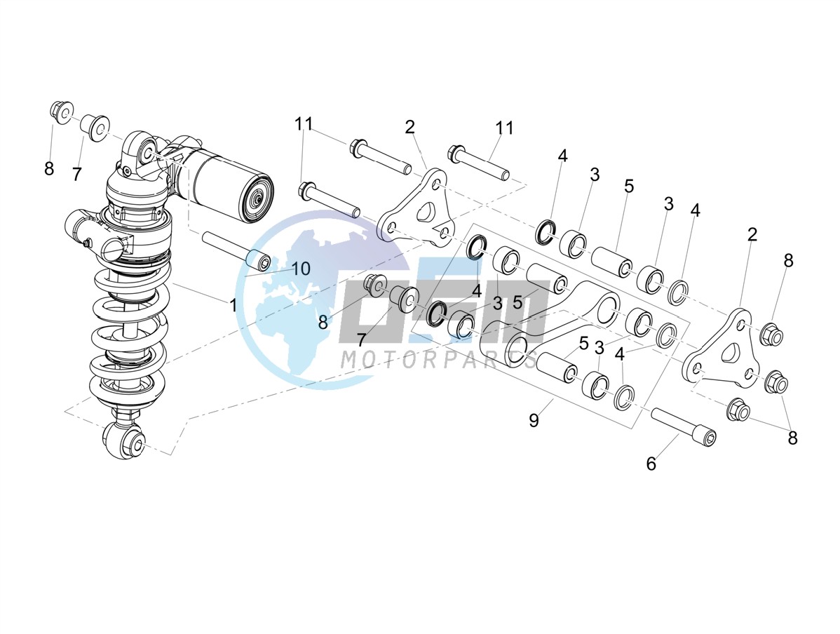 Rear shock absorber