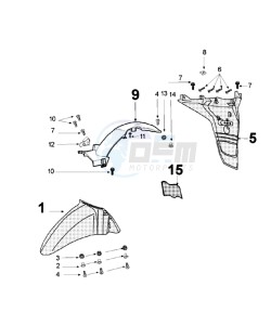 Tweet 125 VX drawing FENDERS