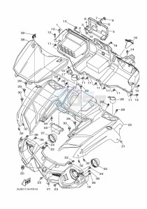 YXC700E YX70CPM (BHE2) drawing FRONT FENDER