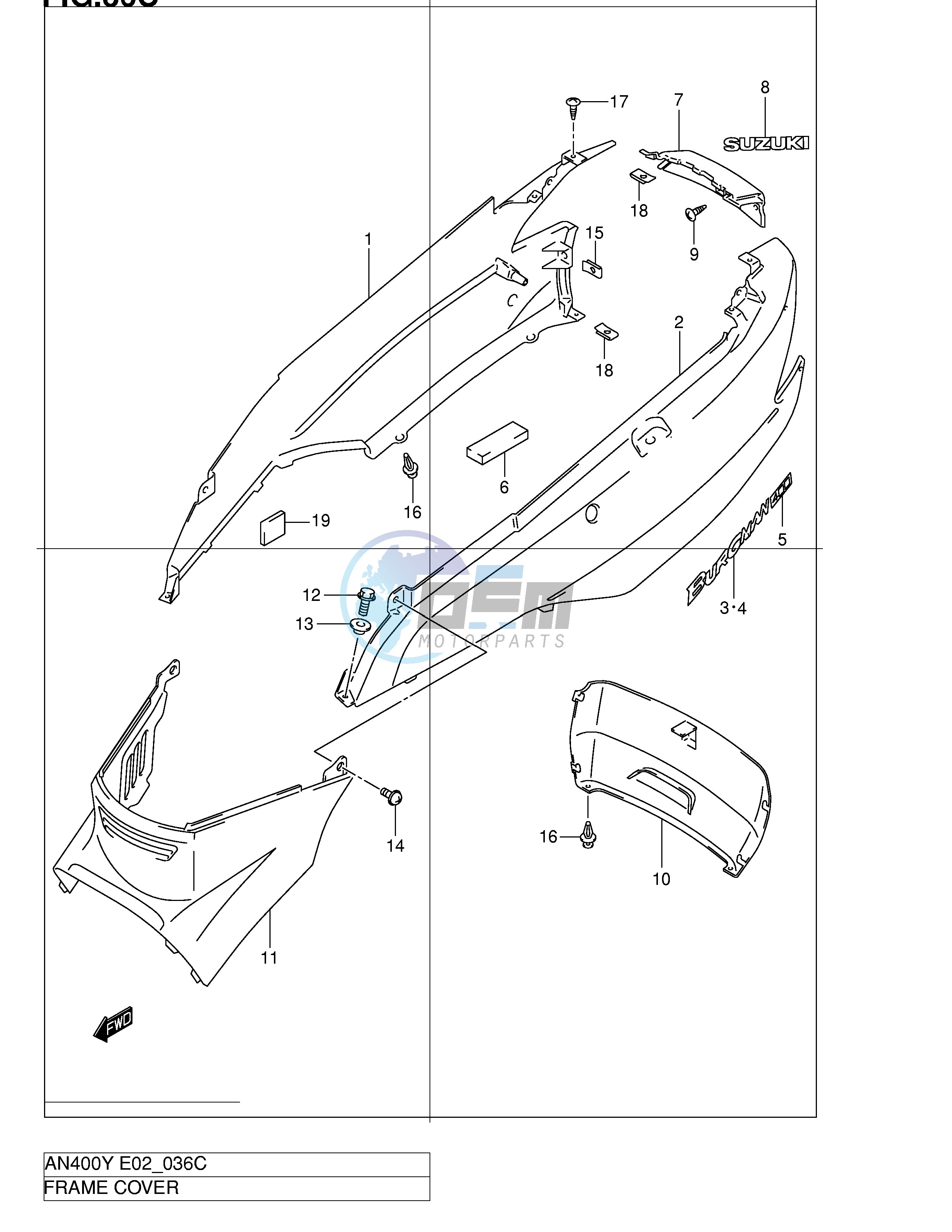 FRAME COVER (MODEL K2)