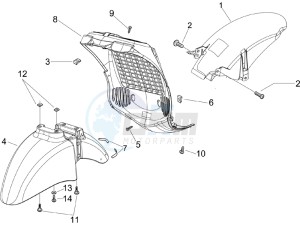 Beverly 125 drawing Wheel housing - Mudguard