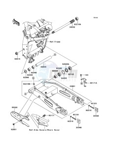 Z750R ZR750NBF FR GB XX (EU ME A(FRICA) drawing Swingarm