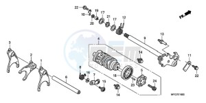 CB600F39 Spain - (SP / ST 25K) drawing GEARSHIFT DRUM